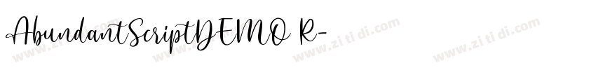 AbundantScriptDEMO R字体转换